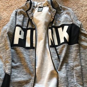 pink long sleeve jacket